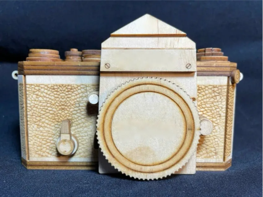 Real Scale Nikon F Wooden Camera Assembly Model, Exquisite Perfection, 152-Operation Wood Model, Thinking Toy, Home Decoration, Vietnamese Souvenirs Real Scale Nikon F Wooden Camera Assembly Model, Exquisite Perfection, 152-Operation Wood Model, Thinking Toy, Home Decoration, Vietnamese Souvenirs