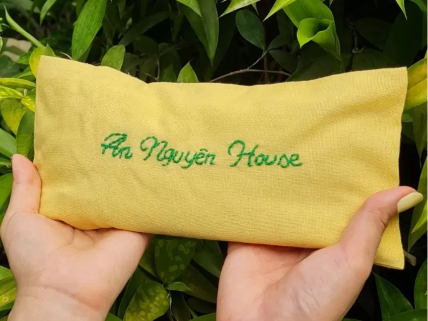 Natural Herbal Pillow, Herbal Scent, Relaxing Compress Bag, Personalized Embroidered Compress Bag, Multi-Purpose Hot And Cold Compress Bag