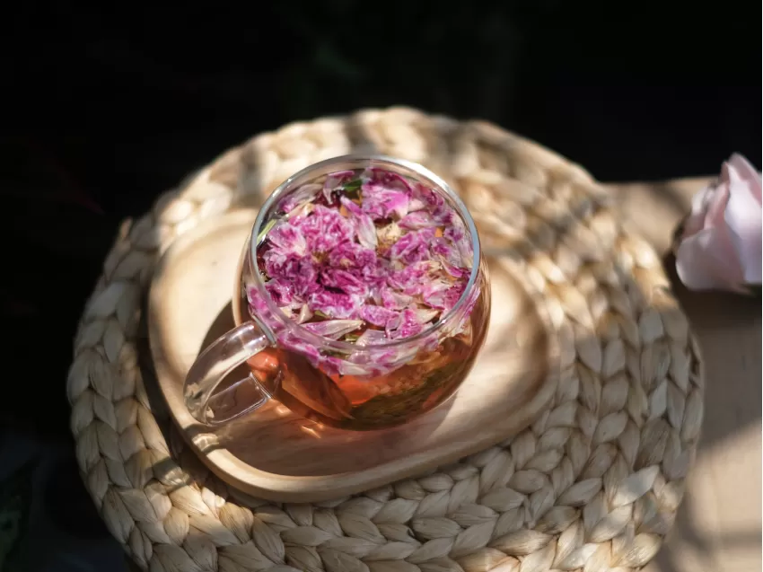 Double Walled Glass Tea Mug