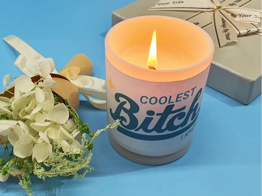 "Coolest Bitch, I Know" Scented Candle Gift, Birthday Gift For Best Friend, Decorative Candles, Unique Gifts, Funny Gifts