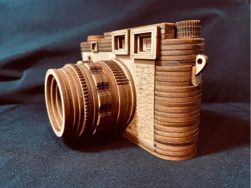 Real Scale Leica M3 Wooden Camera Assembly Model, Creative Handcraft Experience, 139-Operation Wood Model, Home Decoration, Vietnamese Souvenirs Real Scale Leica M3 Wooden Camera Assembly Model, Creative Handcraft Experience, 139-Operation Wood Model, Home Decoration, Vietnamese Souvenirs