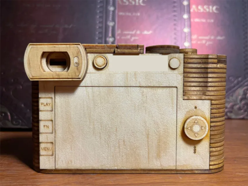 Real Scale C.LC.Q2+L Wooden Camera Assembly Model, Intact Classic Impression, 119-Operation Wood Model, Thinking Toy, Creative Vietnamese Souvenirs