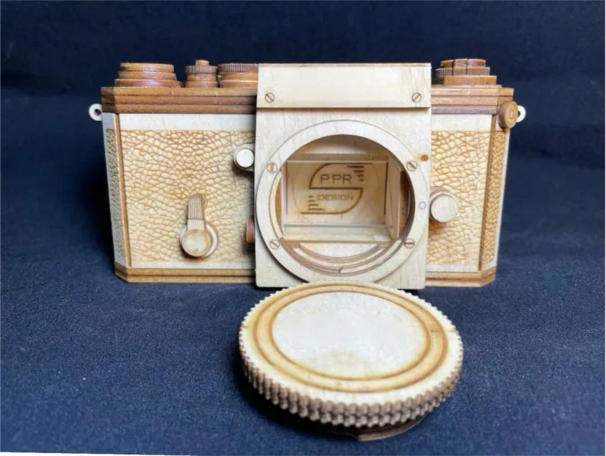 Real Scale Nikon F Wooden Camera Assembly Model, Exquisite Perfection, 152-Operation Wood Model, Thinking Toy, Home Decoration, Vietnamese Souvenirs Real Scale Nikon F Wooden Camera Assembly Model, Exquisite Perfection, 152-Operation Wood Model, Thinking Toy, Home Decoration, Vietnamese Souvenirs