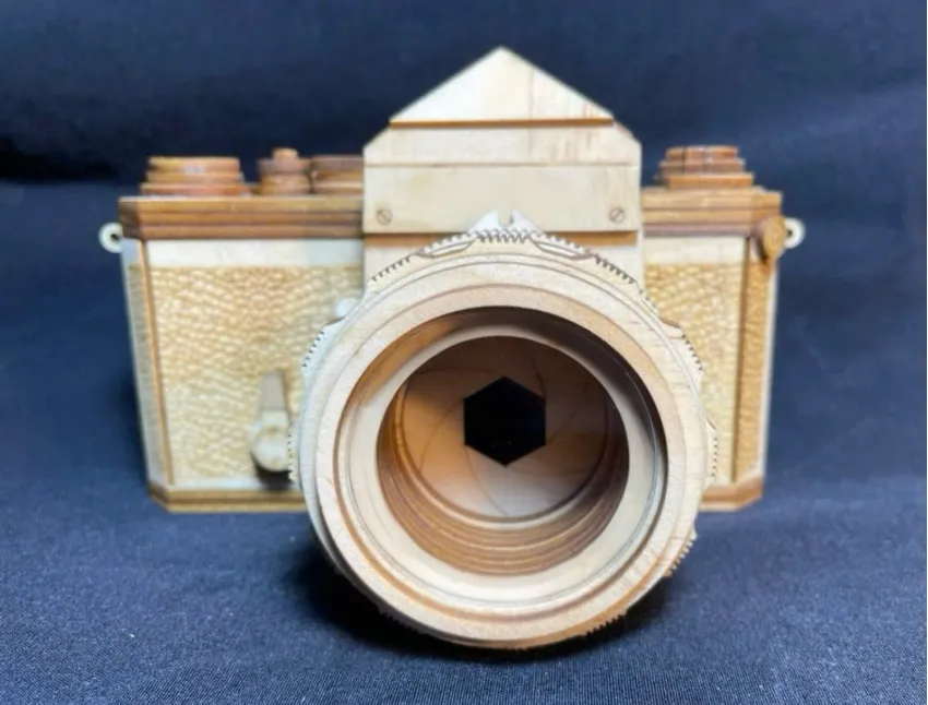 Real Scale Nikon F Wooden Camera Assembly Model, Exquisite Perfection, 152-Operation Wood Model, Thinking Toy, Home Decoration, Vietnamese Souvenirs Real Scale Nikon F Wooden Camera Assembly Model, Exquisite Perfection, 152-Operation Wood Model, Thinking Toy, Home Decoration, Vietnamese Souvenirs