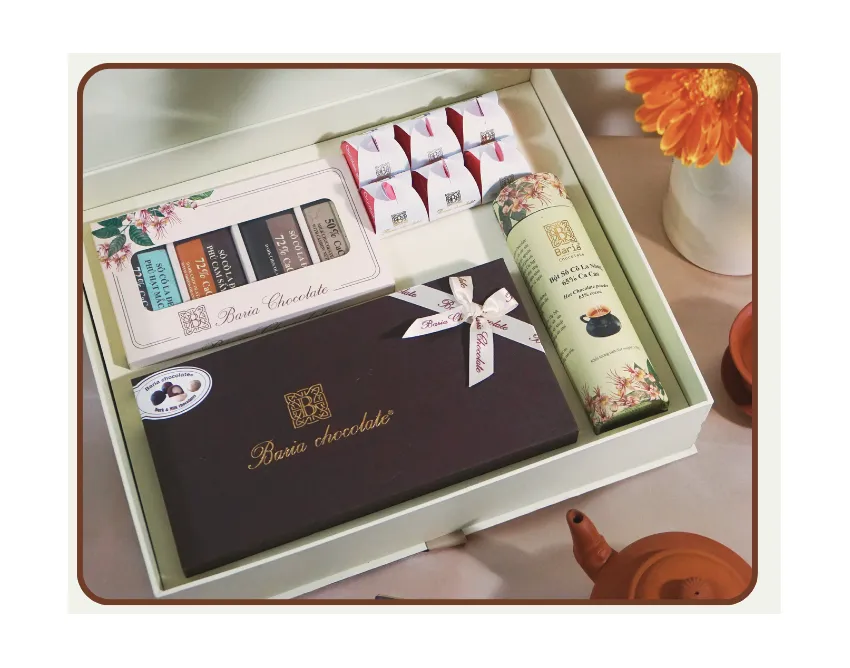 T24 chocolate gift box selected delicious flavors, Ba Ria specialty chocolate gift set Vietnamese specialty gift premium gift box as gift for lover T24 chocolate gift box selected delicious flavors, Ba Ria specialty chocolate gift set Vietnamese specialty gift premium gift box as gift for lover