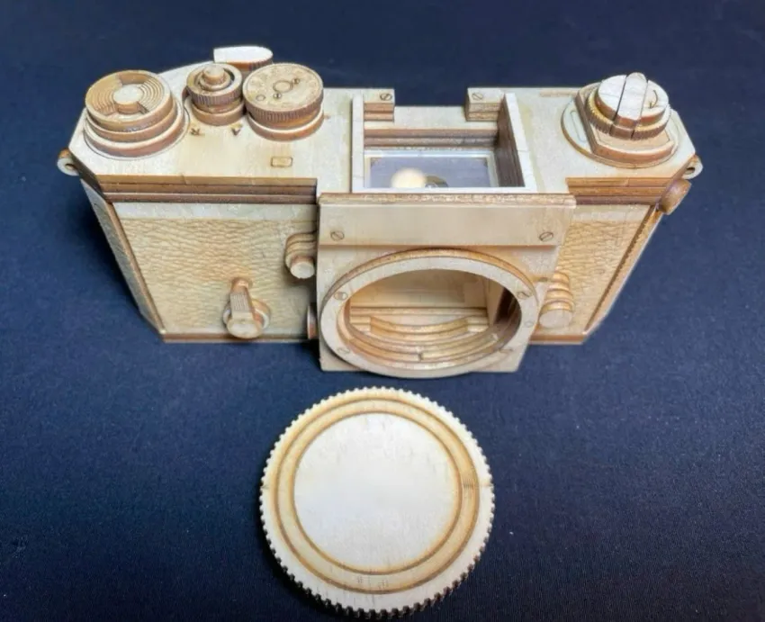 Real Scale Nikon F Wooden Camera Assembly Model, Exquisite Perfection, 152-Operation Wood Model, Thinking Toy, Home Decoration, Vietnamese Souvenirs Real Scale Nikon F Wooden Camera Assembly Model, Exquisite Perfection, 152-Operation Wood Model, Thinking Toy, Home Decoration, Vietnamese Souvenirs