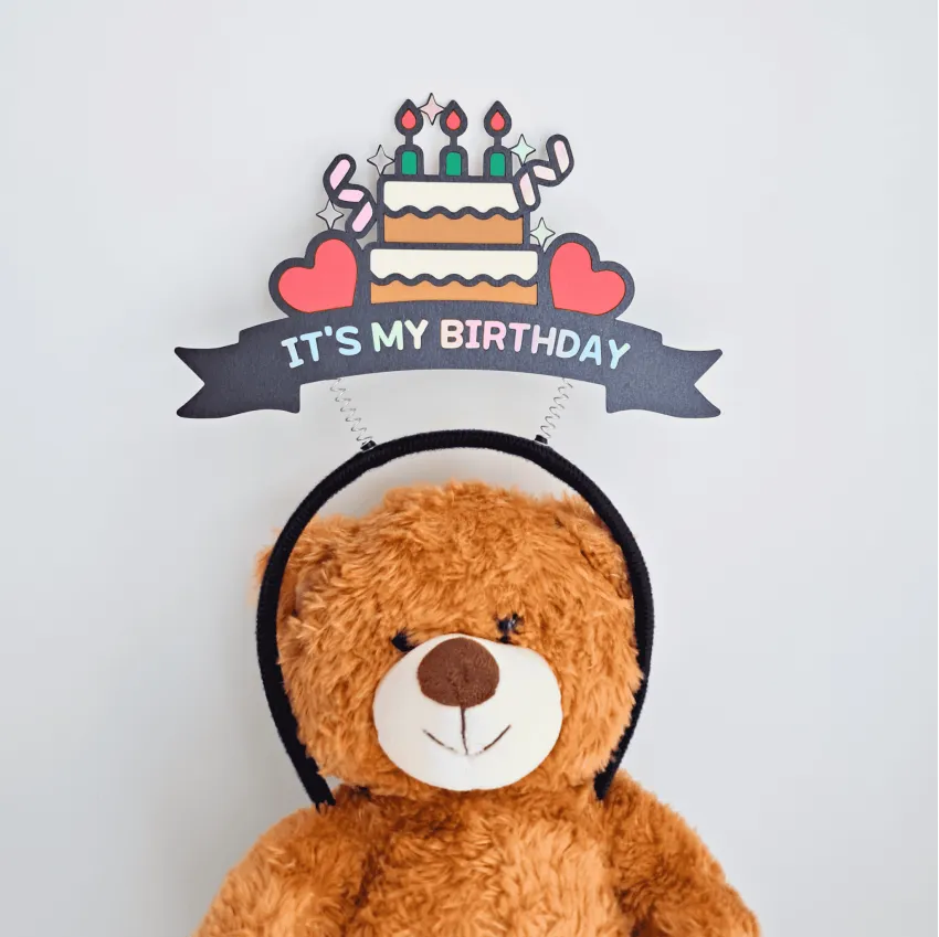 Bộ Cài Tóc "It's My Birthday", Thiết Kế Vui Tươi Đầy Sắc Màu, Cài Tóc Thiết Kế Độc Đáo, Phụ Kiện Sinh Nhật Phong Cách Hàn Quốc, Quà Tặng Thủ Công