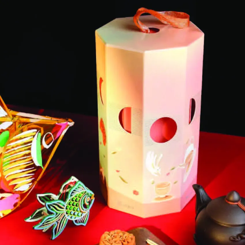 "Wings Call The Wind" Mid-Autumn Gift Box, Wrapping Traditional Moon Festival Memories, Lantern Gift Box With Cake, Vietnamese Souvenirs, Gift For Partner