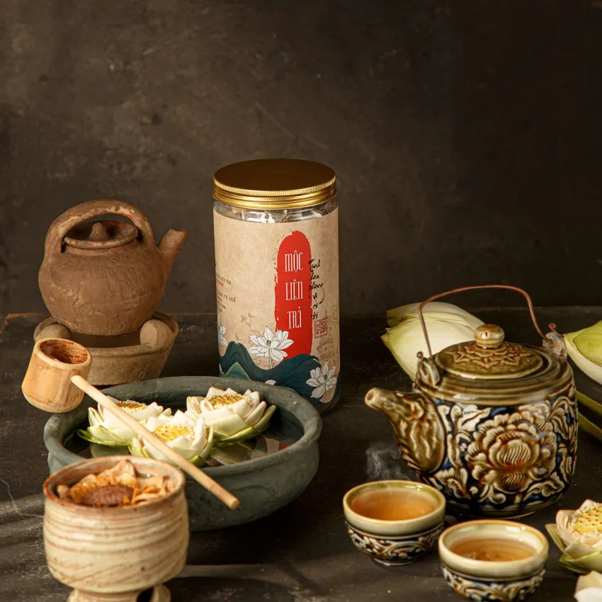 Mộc Liên Trà, Trà Thảo Mộc Mix, Trà Hoa Thiên Nhiên, Trà An Thần, Tốt Cho Phụ Nữ, Nguyên Liệu Sạch