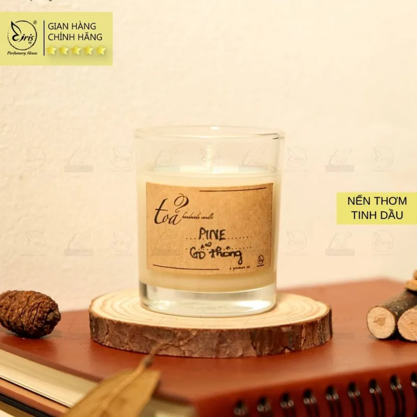 Nến Thơm Gỗ Thông Nến Thơm Gỗ Thông