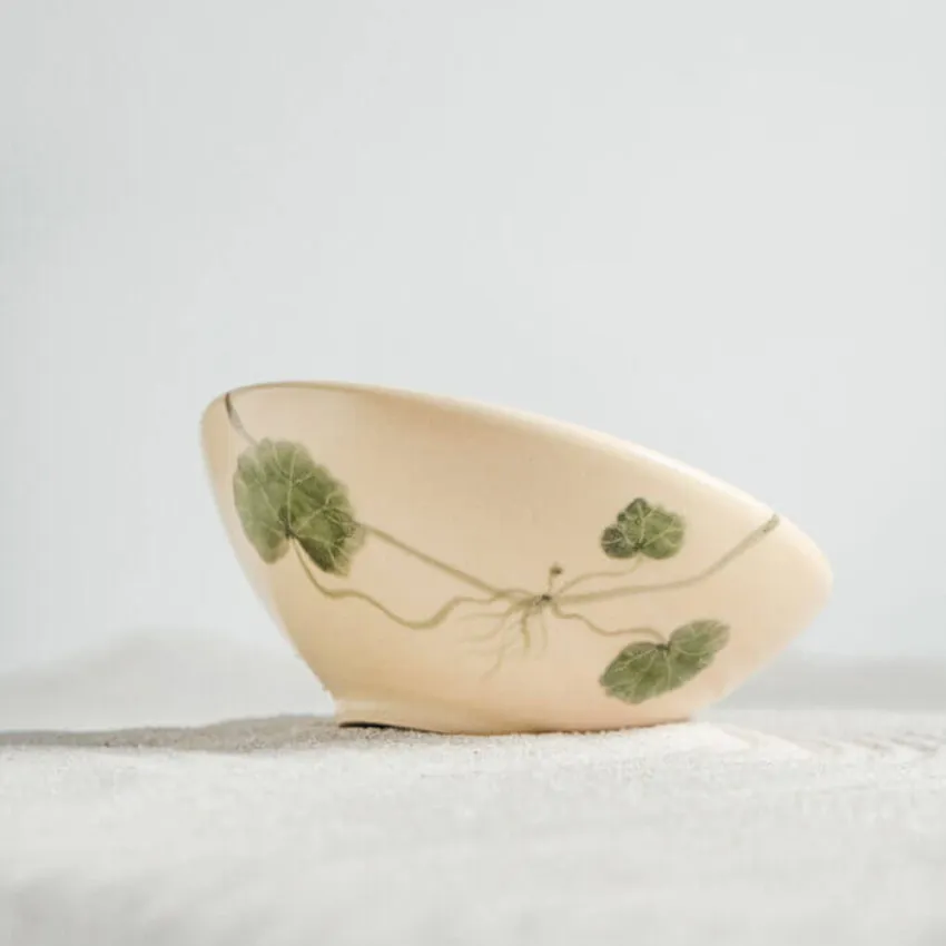 Summer Centella Ceramic English Rice Bowl Summer Centella Ceramic English Rice Bowl