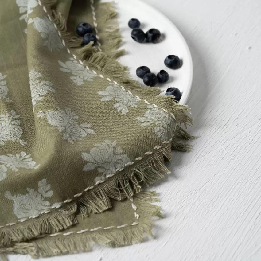 Linen Tassel Napkin, Soft and Lightweight Linen Fabric, Easy to Clean, Colorfast After Washing, Table Decoration