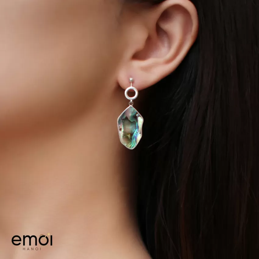 Marine Earrings, Sea Lover Collection, High-Quality Silver Material, Unique Curved Design, Brightens the Face Marine Earrings, Sea Lover Collection, High-Quality Silver Material, Unique Curved Design, Brightens the Face