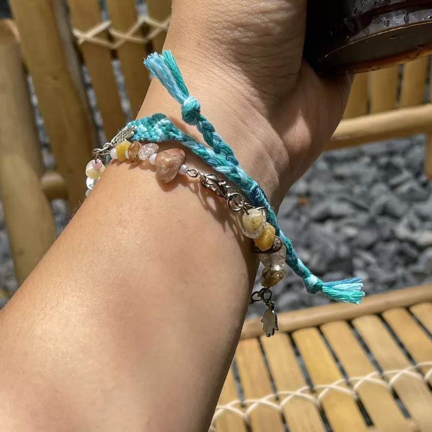 Blue Toned Handmade Bracelet Blue Toned Handmade Bracelet