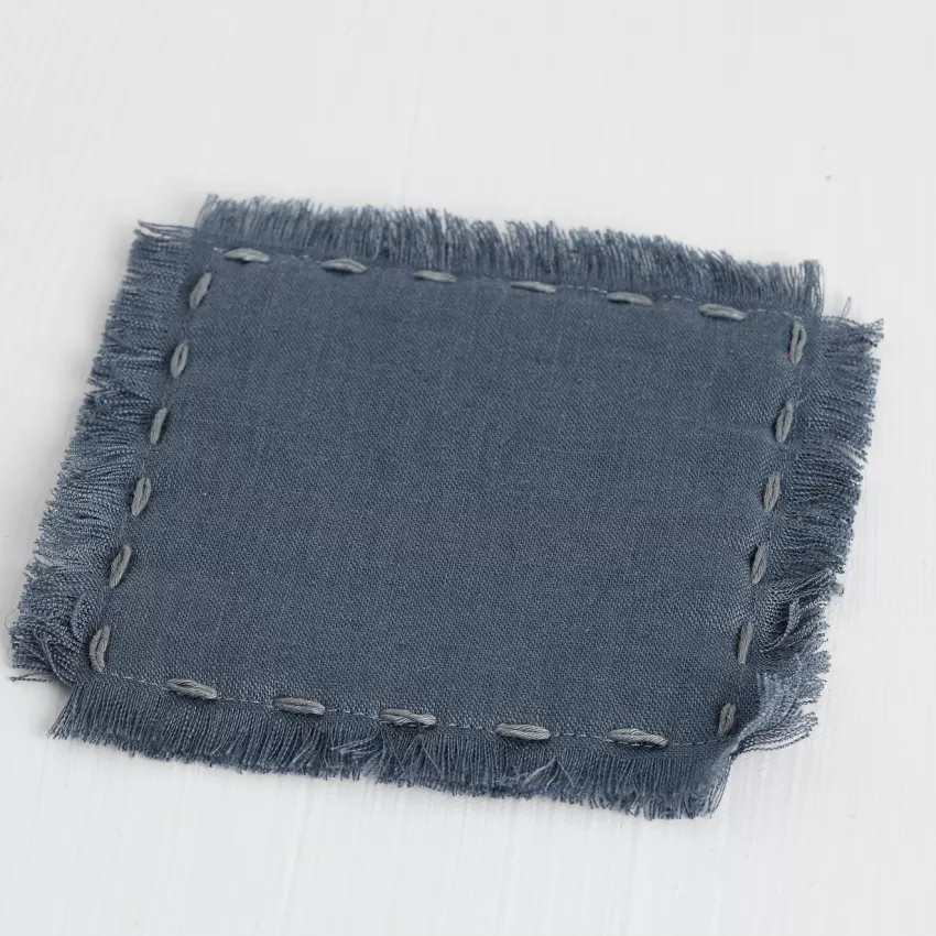 “Tĩnh” Coaster, Cool Tones, High-Quality Linen, Unique Drying Detail, Excellent Absorbency, Interior Decoration “Tĩnh” Coaster, Cool Tones, High-Quality Linen, Unique Drying Detail, Excellent Absorbency, Interior Decoration