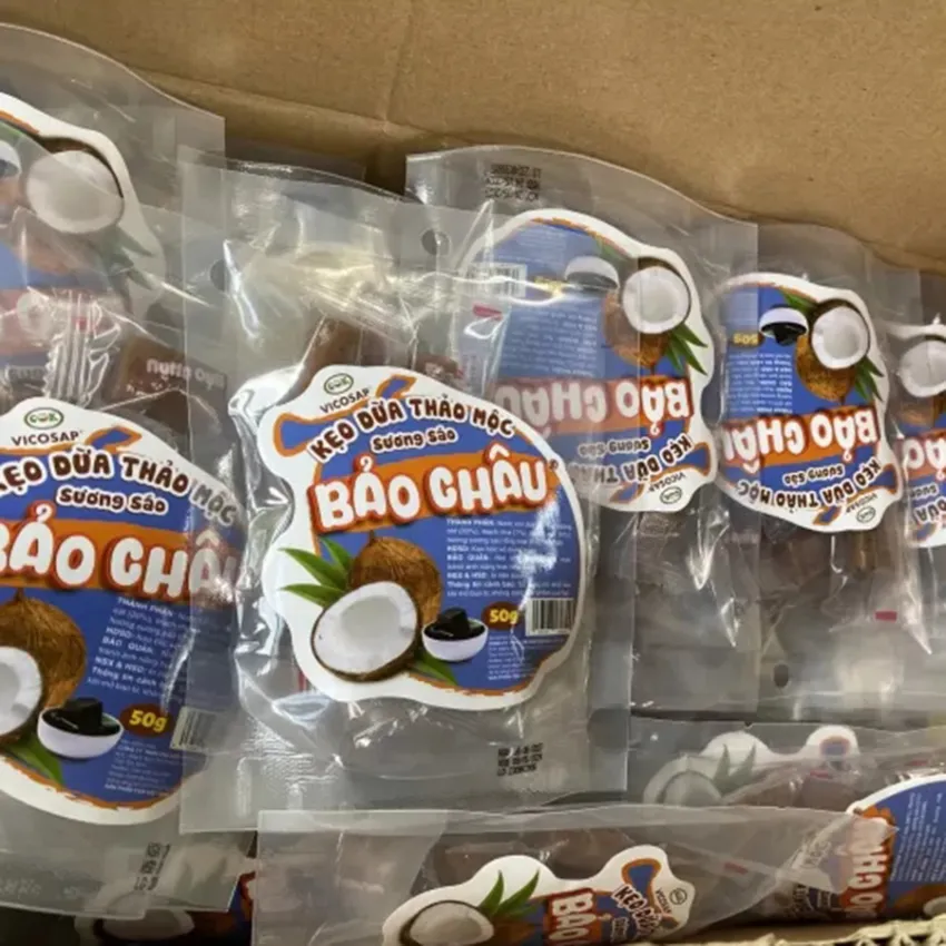 Grass Jelly Coconut Candy, Grass Jelly-Flavored Coconut Candy, Special Coconut Candy, Bao Chau Herbal Coconut Candy, Fragrant Coconut Candy Grass Jelly Coconut Candy, Grass Jelly-Flavored Coconut Candy, Special Coconut Candy, Bao Chau Herbal Coconut Candy, Fragrant Coconut Candy