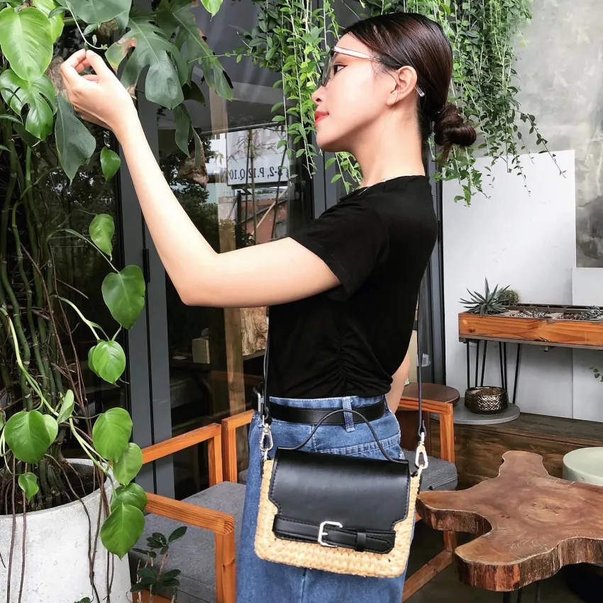 Small Little Joy Water Hyacinth Bag, The Perfect Summer Accessory, Add A Touch Of Nature To Your Look, Gift For Her, Personalized Gifts