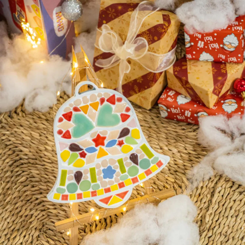 Christmas Bell Diy Mosaic Kit For Kids, Toy For Kids, Creativity-Stimulating Game, Gift For Children