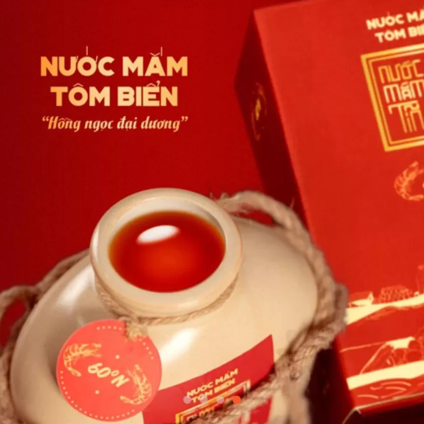 [Tặng 1 Bình Rót] Cặp 2 Bình Nước Mắm Tĩn Tôm Biển 60N, Bình Thơm Ngon Hảo Hạng