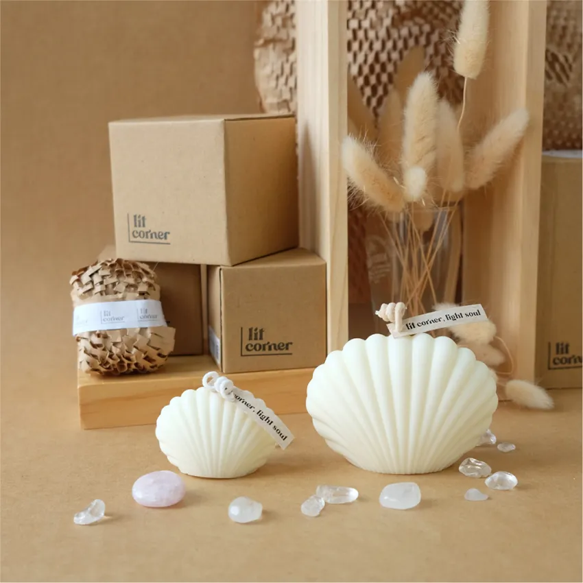 Seashell Scented Candle, Perfect Gifts For Sea Lovers, Shaped Candles, Soy Wax Candles, Beeswax Candles, Eco-Friendly Candles, Decorative Candles Seashell Scented Candle, Perfect Gifts For Sea Lovers, Shaped Candles, Soy Wax Candles, Beeswax Candles, Eco-Friendly Candles, Decorative Candles