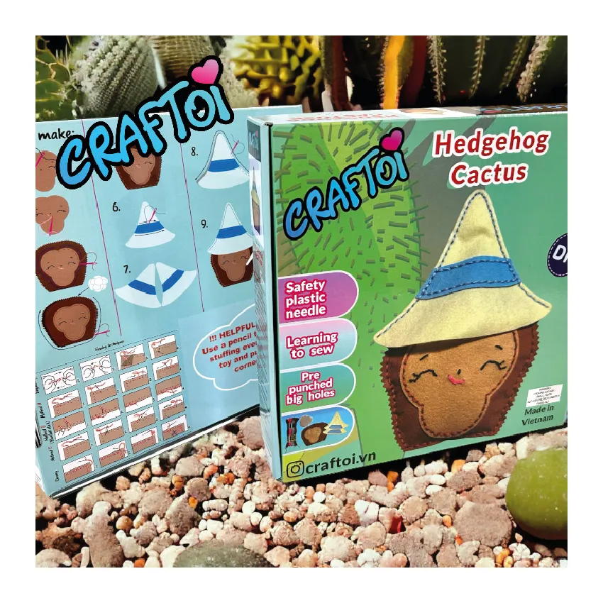 Bộ Thủ Công Trẻ Tự Làm Thú Nhồi Bông 5+ Hedgehog Cactuse, An Toàn Với Trẻ, Phát Triển Tư Duy và Sự Khéo Léo, Đồ Chơi Giáo Dục Bộ Thủ Công Trẻ Tự Làm Thú Nhồi Bông 5+ Hedgehog Cactuse, An Toàn Với Trẻ, Phát Triển Tư Duy và Sự Khéo Léo, Đồ Chơi Giáo Dục