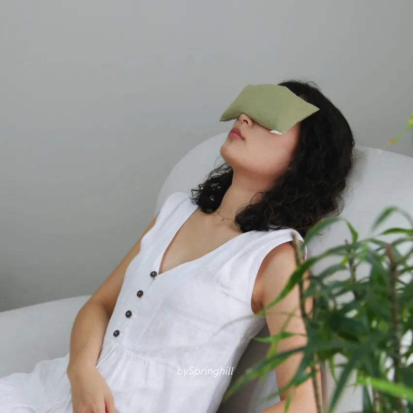 Lavender Eye Pillow, Herbal Eye Compress Pillow, Eye Relaxation Compress Bag, Hot And Cold Compress Pillow, Eye Mask Pillow