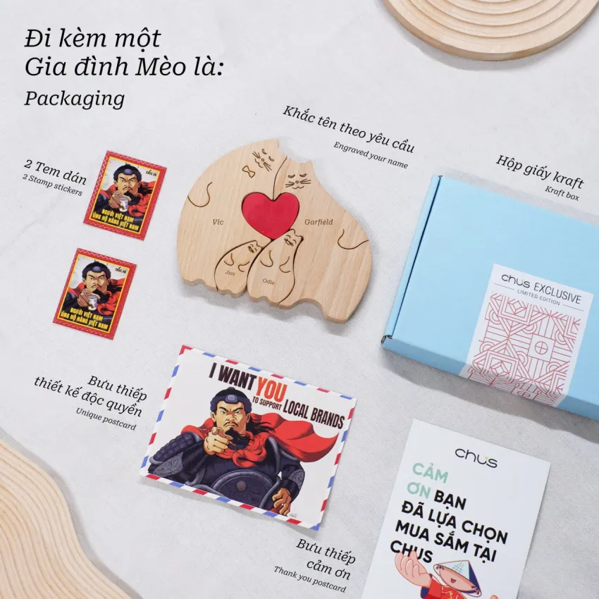 Tượng Gỗ Khắc Tên Gia Đình Mèo Made in Vietnam, Mang Đến Sự Ấm Áp Và Hạnh Phúc, Đồ Trang Trí Custom, Quà Tặng Valentine Ý Nghĩa, Quà Tặng Cá Nhân Hóa Tượng Gỗ Khắc Tên Gia Đình Mèo Made in Vietnam, Mang Đến Sự Ấm Áp Và Hạnh Phúc, Đồ Trang Trí Custom, Quà Tặng Valentine Ý Nghĩa, Quà Tặng Cá Nhân Hóa