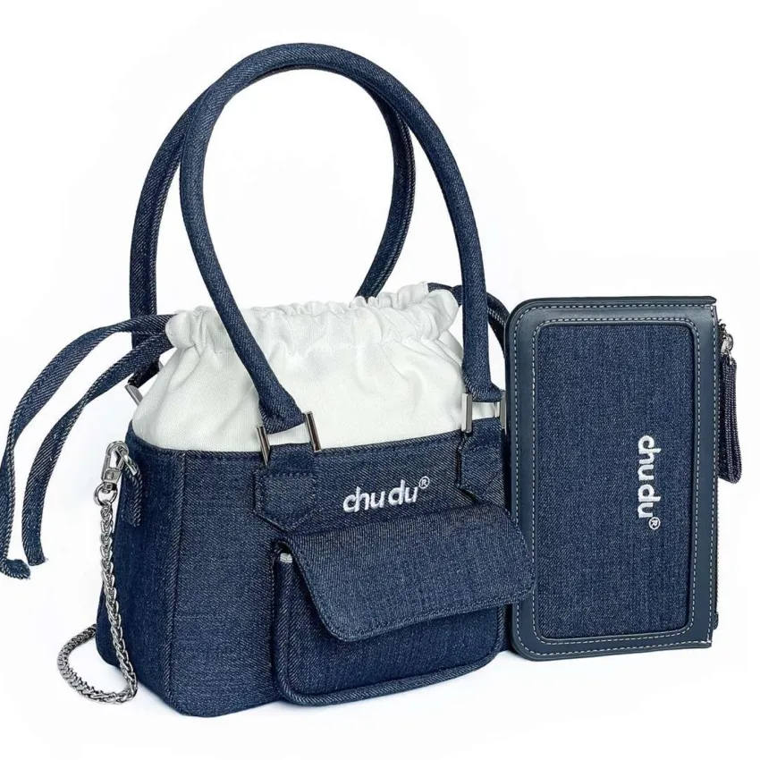 Recycled Flight Denim Bag, Medium Size, Handmade Eco-Friendly Denim Bag, Perfect Gift For Her, Handmade Eco Gift, Women’s Fashion