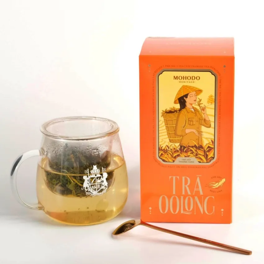 Premium Ngọc Linh Ginseng Oolong Tea, 100Gr, Finest Vietnamese Oolong Tea, Healthy And Refreshing Beverage, Exquisite Packaging, Tea Gift, Gift Ideas, Corporate Gift