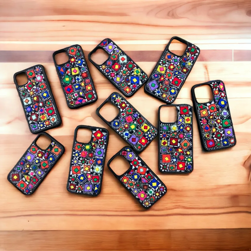 Brocade iPhone Case, Captivating Northwest Charm, Inspired by H'Mong Costumes, Handmade Cases, Unique Cases, Vietnamese Gifts, Gifts For Women