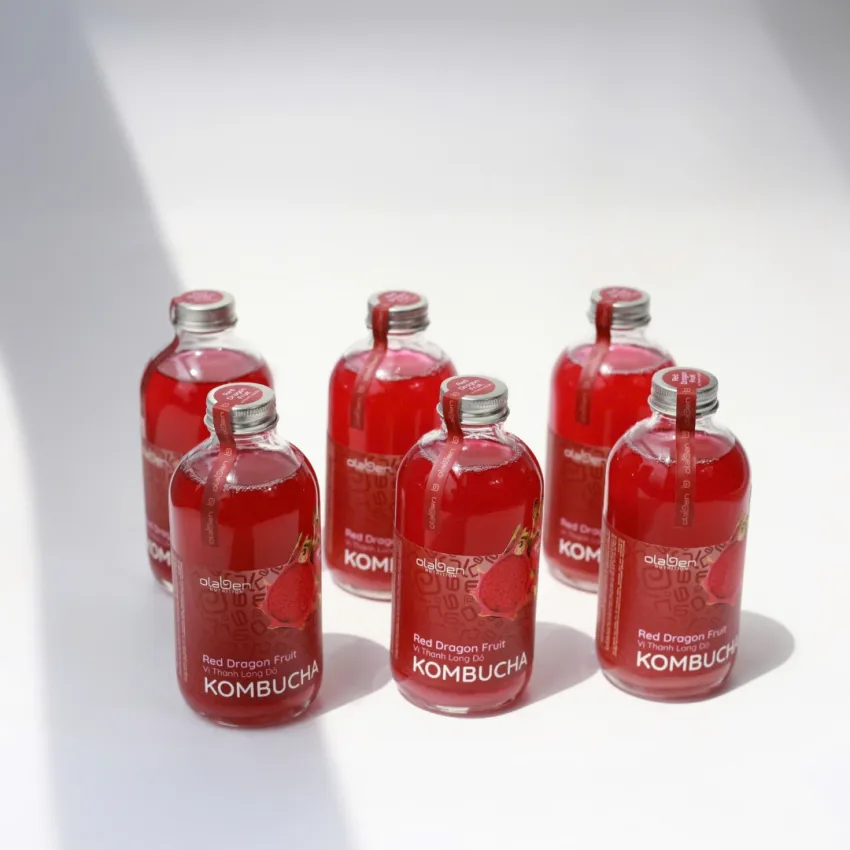 [HCMC Only] Red Dragon Fruit Kombucha, Stunning & Refreshing Drink, Fermented Tea, Good For Digestive System, Natural Ingredients, Health Gift