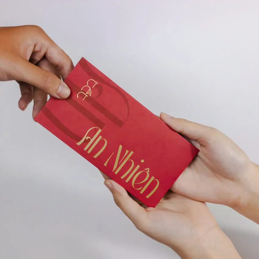 "An Rubik", Set Of 4 Red Envelopes, A Unique Way To Send Best Wishes, Luxury Envelope, Impressive Design With Embossed Patterns, Vietnamese Tet gift "An Rubik", Set Of 4 Red Envelopes, A Unique Way To Send Best Wishes, Luxury Envelope, Impressive Design With Embossed Patterns, Vietnamese Tet gift