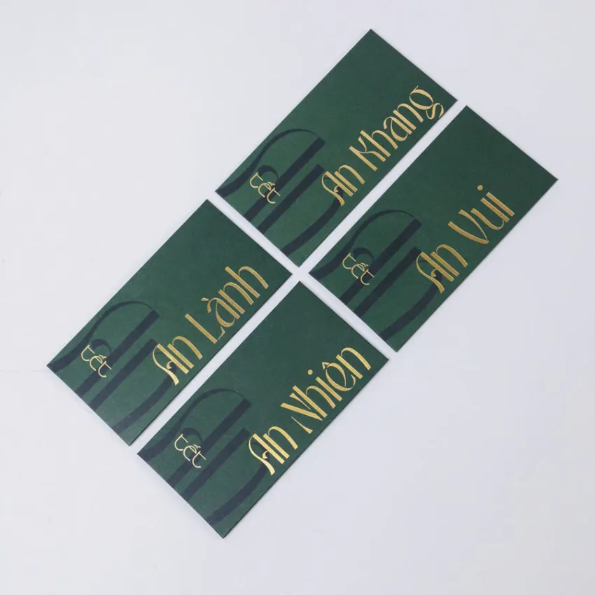 "An Rubik", Set Of 4 Red Envelopes, A Unique Way To Send Best Wishes, Luxury Envelope, Impressive Design With Embossed Patterns, Vietnamese Tet gift "An Rubik", Set Of 4 Red Envelopes, A Unique Way To Send Best Wishes, Luxury Envelope, Impressive Design With Embossed Patterns, Vietnamese Tet gift