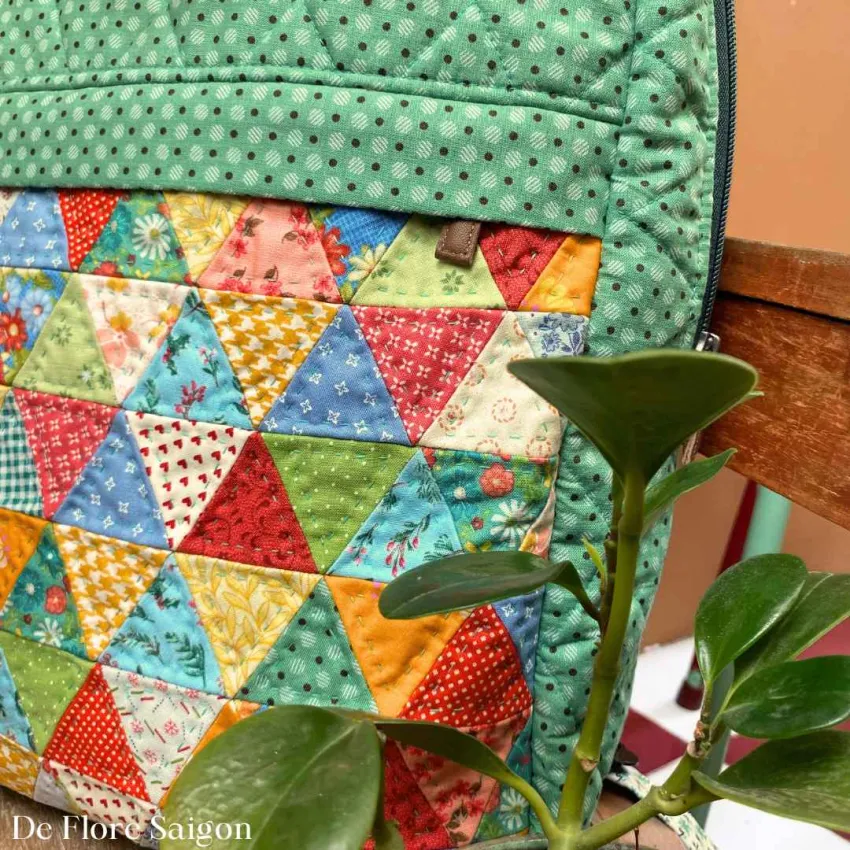 Quilted Backpack, Unique Design, Premium Fabric Material, High Durability, Large And Convenient Size, Striking Color