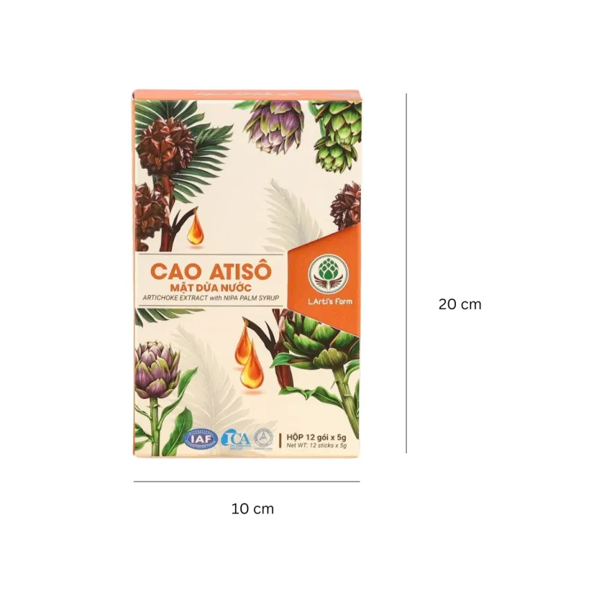 Artichoke Extract With Nipa Palm Syrup Stick, Box Of 12 Sticks, Concentrated Artichoke Extract, Pure Artichoke Extract, Cools Liver And Relieves Heat