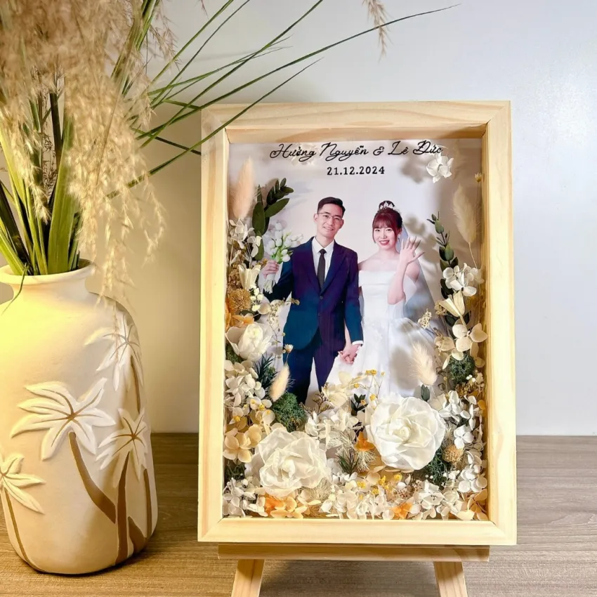 Personalized Eternal Rose & Photo Frame, Capturing Timeless Beauty, Personalized Dried Flower Art, Personalized Gifts For All Occasions, Gift For Her