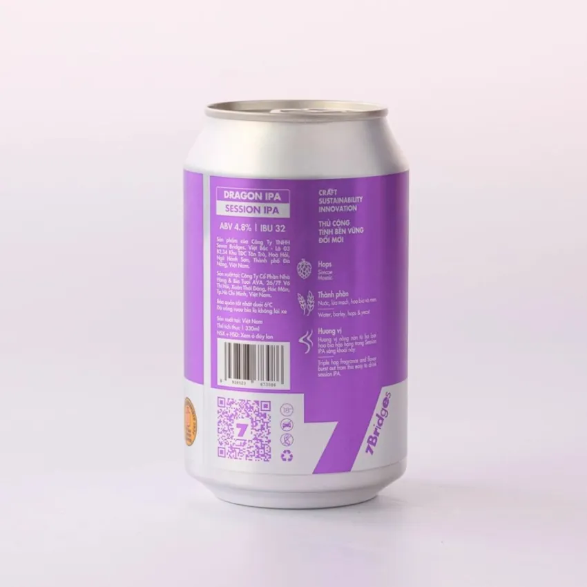 Bia Thủ Công Dragon IPA, Lon 330ml, Hương Hoa Và Cam Chanh, Vị Sảng Khoái, Bia Thượng Hạng, Quà Tặng Cho Nam Bia Thủ Công Dragon IPA, Lon 330ml, Hương Hoa Và Cam Chanh, Vị Sảng Khoái, Bia Thượng Hạng, Quà Tặng Cho Nam