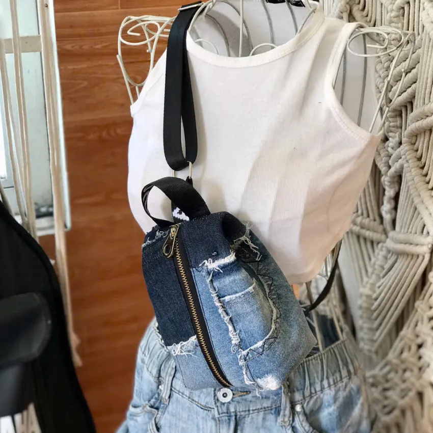 K1 Crossbody Bag From Old Jeans, Unique Backpack-Style Design, Upcycled Backpack, Jeans Handbag, Eco-Fashion, Unique Handmade Gift, Birthday Gift K1 Crossbody Bag From Old Jeans, Unique Backpack-Style Design, Upcycled Backpack, Jeans Handbag, Eco-Fashion, Unique Handmade Gift, Birthday Gift