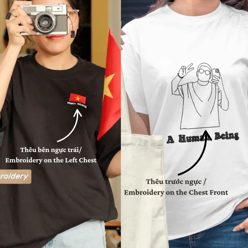 Áo Thun Thêu Theo Yêu Cầu, Cá Nhân Hóa Với Tên Hoặc Hình Ảnh, Chiếc Áo Kể Câu Chuyện Của Bạn, Áo Thun Độc Đáo, Quà Tặng Cá Nhân Hóa, Quà Sinh Nhật