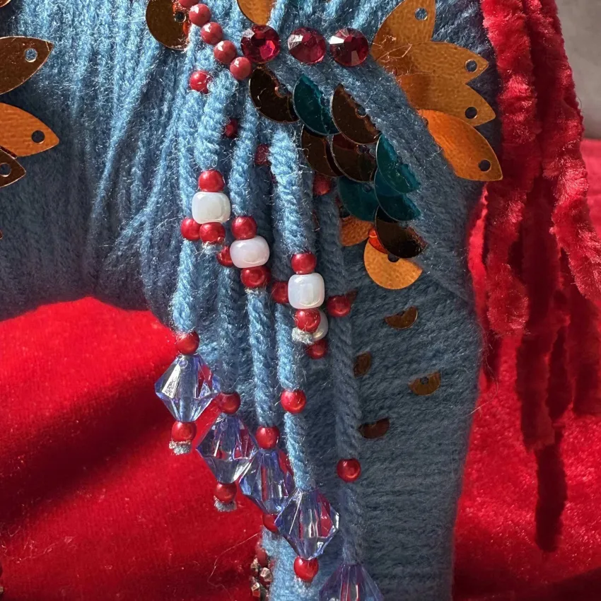 Deep Sea Version Cloud Horse, 16.5 x 14.5CM, Strong & Persistent Character, Handcrafted Wool Horse, Decorative Item, Feng Shui Gift, Handmade Gift Deep Sea Version Cloud Horse, 16.5 x 14.5CM, Strong & Persistent Character, Handcrafted Wool Horse, Decorative Item, Feng Shui Gift, Handmade Gift