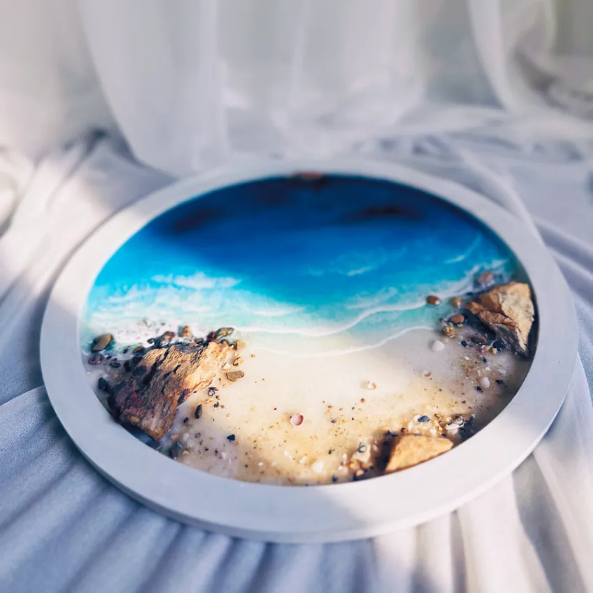 Tranh "Bình Minh Trên Biển" Epoxy Resin, Khung Tròn 30cm, Mang Sự Tươi Mới Về Góc Nhà, Tranh Biển 3D, Tranh Treo Tường Thủ Công, Quà Tân Gia Ấn Tượng Tranh "Bình Minh Trên Biển" Epoxy Resin, Khung Tròn 30cm, Mang Sự Tươi Mới Về Góc Nhà, Tranh Biển 3D, Tranh Treo Tường Thủ Công, Quà Tân Gia Ấn Tượng