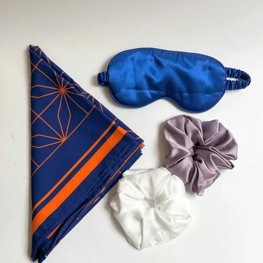 Feminine Silk Gift Box, Gentle Every Moment, Exclusive Gift Set With Eye Mask, Hair Tie & Scarf, Vietnamese Silk, Birthday Gift For Her, Gift For Mom Feminine Silk Gift Box, Gentle Every Moment, Exclusive Gift Set With Eye Mask, Hair Tie & Scarf, Vietnamese Silk, Birthday Gift For Her, Gift For Mom