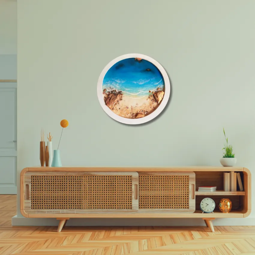 Tranh "Bình Minh Trên Biển" Epoxy Resin, Khung Tròn 30cm, Mang Sự Tươi Mới Về Góc Nhà, Tranh Biển 3D, Tranh Treo Tường Thủ Công, Quà Tân Gia Ấn Tượng Tranh "Bình Minh Trên Biển" Epoxy Resin, Khung Tròn 30cm, Mang Sự Tươi Mới Về Góc Nhà, Tranh Biển 3D, Tranh Treo Tường Thủ Công, Quà Tân Gia Ấn Tượng