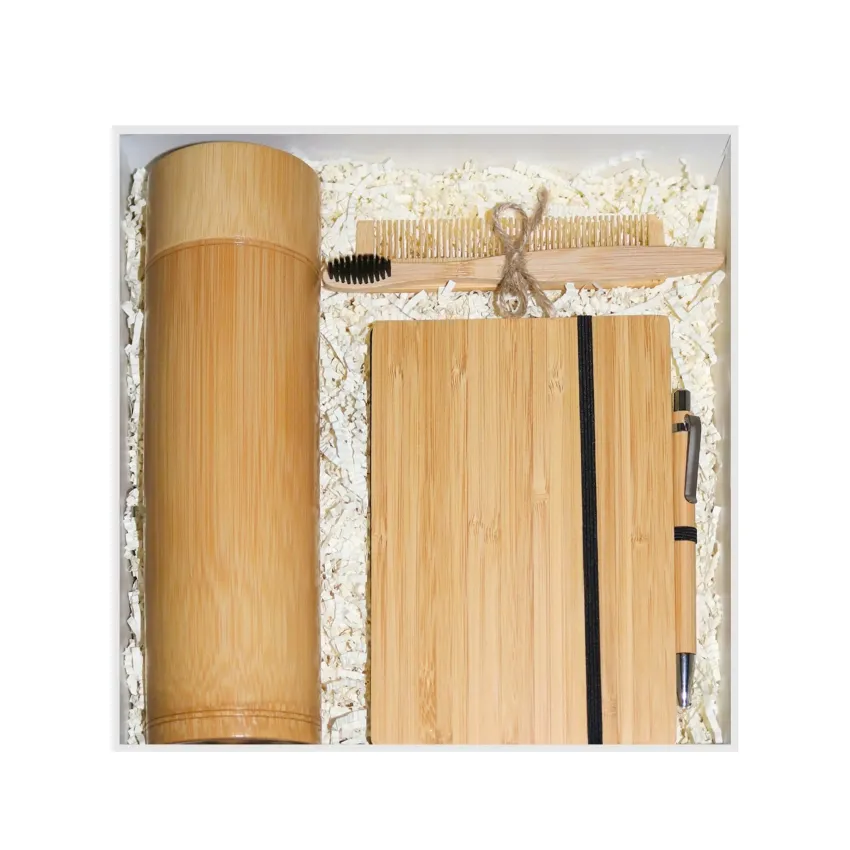 "Eco-Office" Gift Box, Delivering Green Message, Premium Gift Set with Unique Bamboo Office Supplies, High-End Corporate Gift, Vietnamese Souvenir "Eco-Office" Gift Box, Delivering Green Message, Premium Gift Set with Unique Bamboo Office Supplies, High-End Corporate Gift, Vietnamese Souvenir