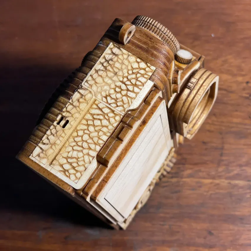 Real Scale C.FJ.XT5 Wooden Camera Assembly Model, Sharp Every Detail, 119-Step Assembly Wood Model, Creative Toy, Collectible Item, Vietnamese Souvenirs Real Scale C.FJ.XT5 Wooden Camera Assembly Model, Sharp Every Detail, 119-Step Assembly Wood Model, Creative Toy, Collectible Item, Vietnamese Souvenirs
