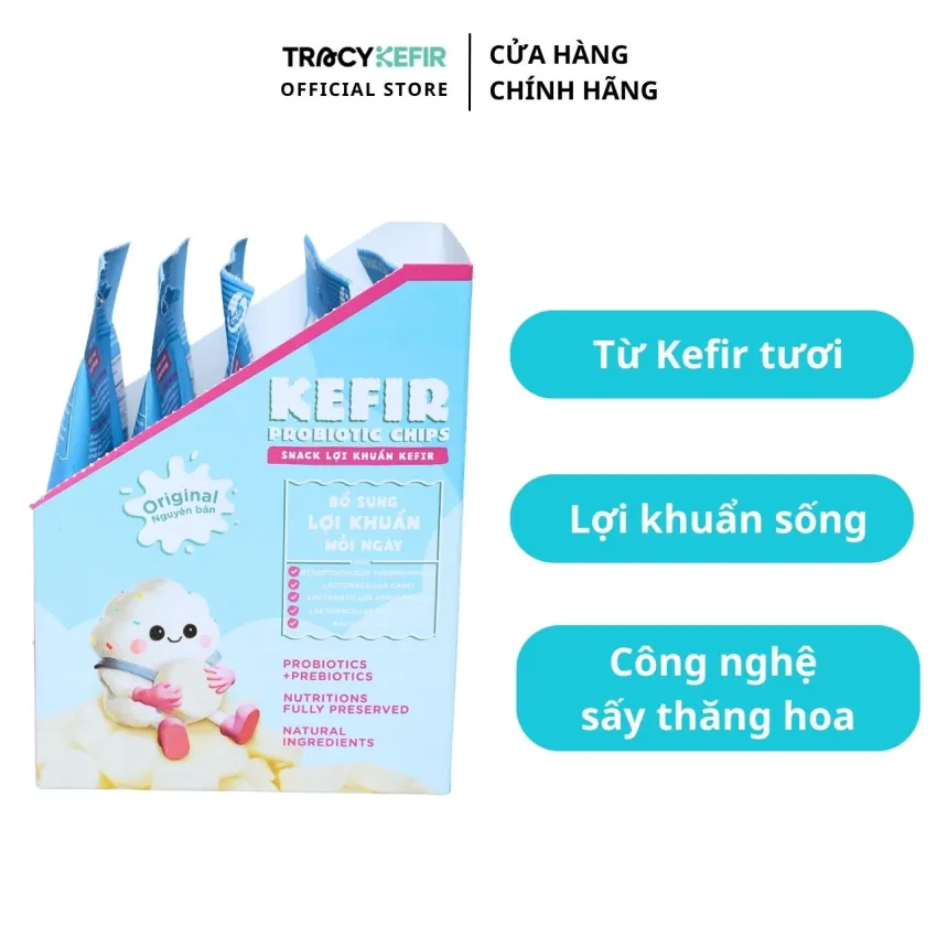 Original Flavor Kefir Probiotic Chips Box (5 Packs), Best Friend Of Your Gut, Nutritious Snack, Original Kefir Grains, Health Gift For All Ages Original Flavor Kefir Probiotic Chips Box (5 Packs), Best Friend Of Your Gut, Nutritious Snack, Original Kefir Grains, Health Gift For All Ages