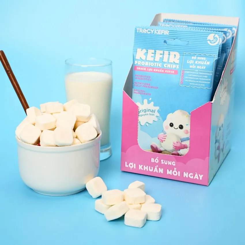 Original Flavor Kefir Probiotic Chips Box (5 Packs), Best Friend Of Your Gut, Nutritious Snack, Original Kefir Grains, Health Gift For All Ages Original Flavor Kefir Probiotic Chips Box (5 Packs), Best Friend Of Your Gut, Nutritious Snack, Original Kefir Grains, Health Gift For All Ages