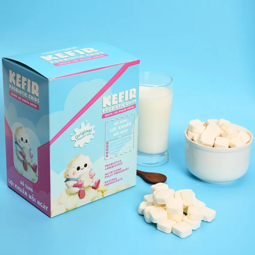 Original Flavor Kefir Probiotic Chips Box (5 Packs), Best Friend Of Your Gut, Nutritious Snack, Original Kefir Grains, Health Gift For All Ages Original Flavor Kefir Probiotic Chips Box (5 Packs), Best Friend Of Your Gut, Nutritious Snack, Original Kefir Grains, Health Gift For All Ages