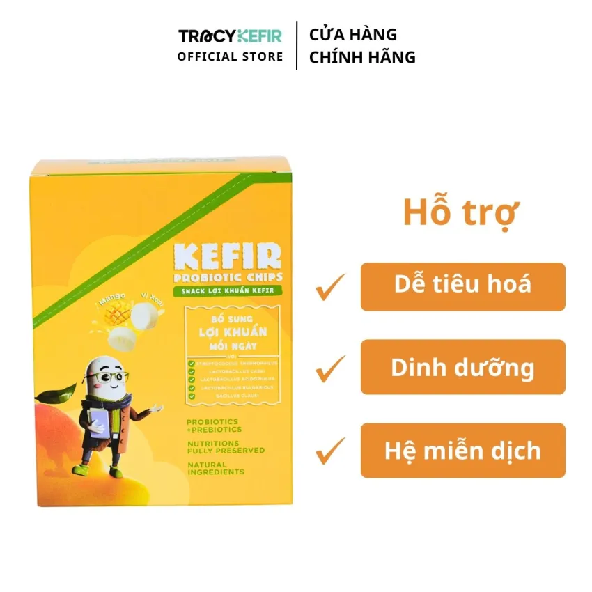 Mango Flavor Kefir Probiotic Chips Box (5 Packs), Delicious Tropical Flavor, Convenient Light Snack, Nutrious Treat, Family Health Gift, Gift For Kids Mango Flavor Kefir Probiotic Chips Box (5 Packs), Delicious Tropical Flavor, Convenient Light Snack, Nutrious Treat, Family Health Gift, Gift For Kids