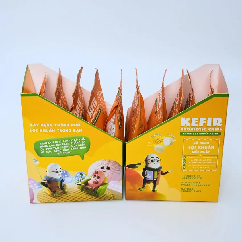 Mango Flavor Kefir Probiotic Chips Box (5 Packs), Delicious Tropical Flavor, Convenient Light Snack, Nutrious Treat, Family Health Gift, Gift For Kids Mango Flavor Kefir Probiotic Chips Box (5 Packs), Delicious Tropical Flavor, Convenient Light Snack, Nutrious Treat, Family Health Gift, Gift For Kids